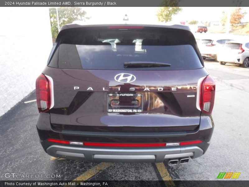 Sierra Burgundy / Black 2024 Hyundai Palisade Limited AWD