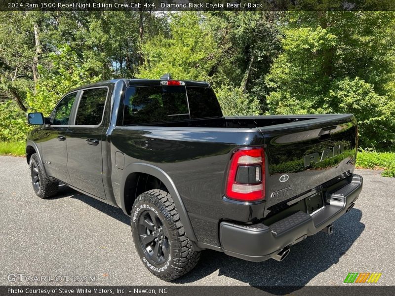 Diamond Black Crystal Pearl / Black 2024 Ram 1500 Rebel Night Edition Crew Cab 4x4