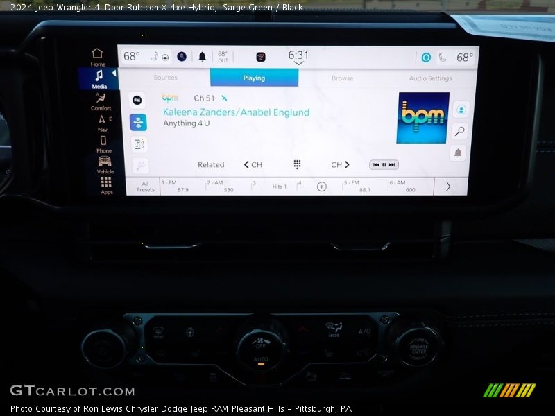 Sarge Green / Black 2024 Jeep Wrangler 4-Door Rubicon X 4xe Hybrid