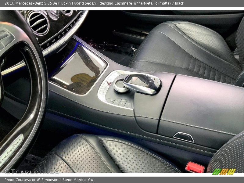 designo Cashmere White Metallic (matte) / Black 2016 Mercedes-Benz S 550e Plug-In Hybrid Sedan