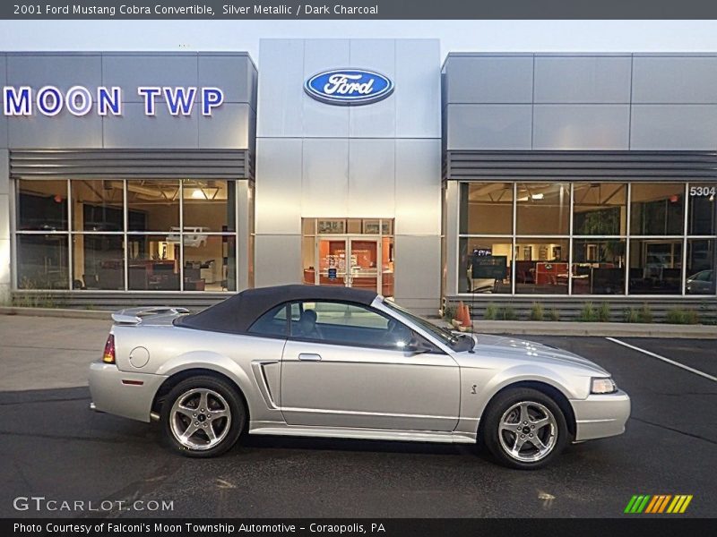 Silver Metallic / Dark Charcoal 2001 Ford Mustang Cobra Convertible
