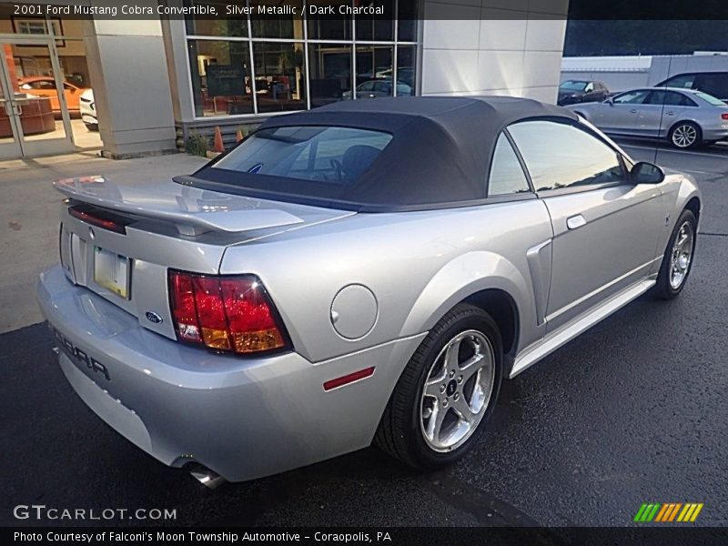 Silver Metallic / Dark Charcoal 2001 Ford Mustang Cobra Convertible