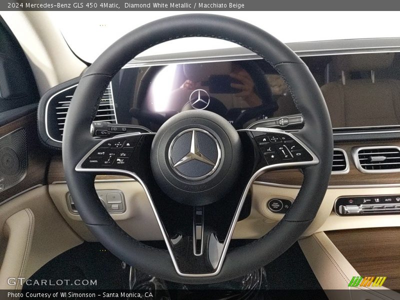 Diamond White Metallic / Macchiato Beige 2024 Mercedes-Benz GLS 450 4Matic