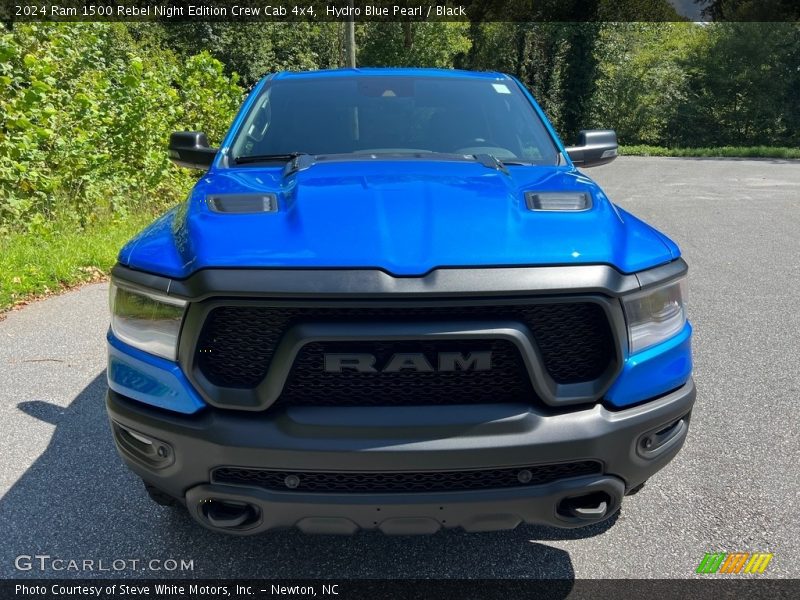 Hydro Blue Pearl / Black 2024 Ram 1500 Rebel Night Edition Crew Cab 4x4