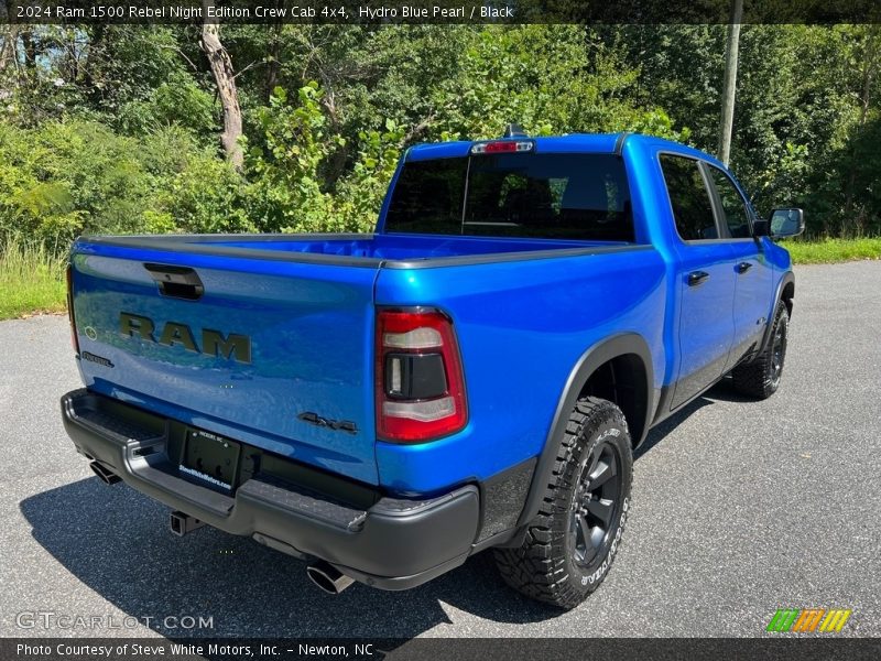 Hydro Blue Pearl / Black 2024 Ram 1500 Rebel Night Edition Crew Cab 4x4