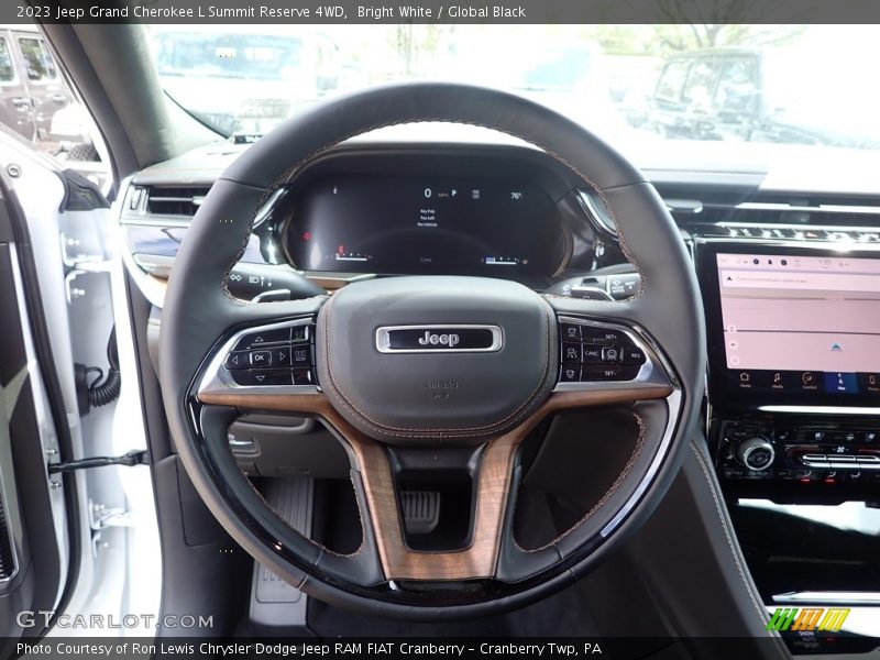Bright White / Global Black 2023 Jeep Grand Cherokee L Summit Reserve 4WD