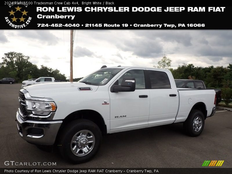 Bright White / Black 2024 Ram 3500 Tradesman Crew Cab 4x4