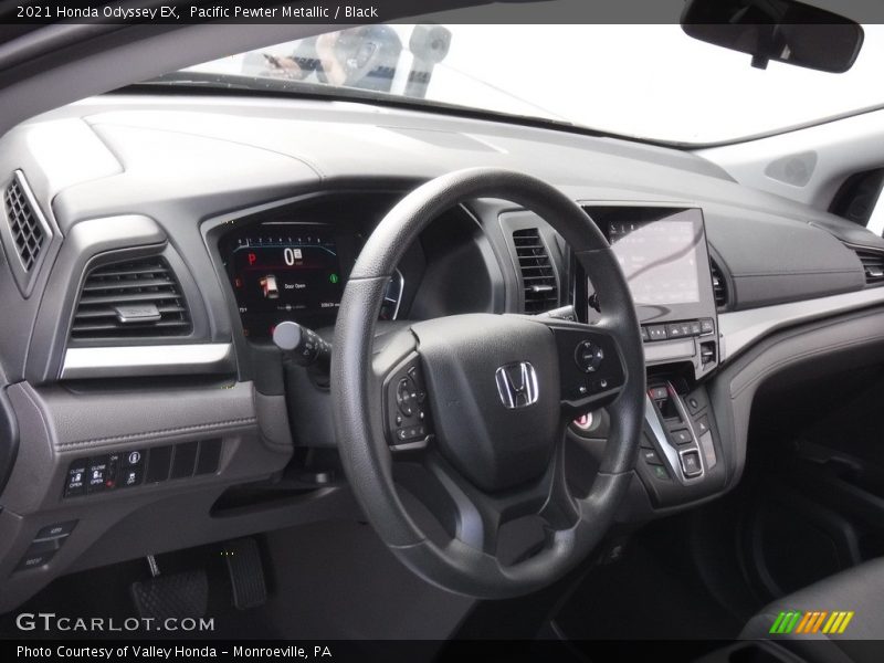 Pacific Pewter Metallic / Black 2021 Honda Odyssey EX