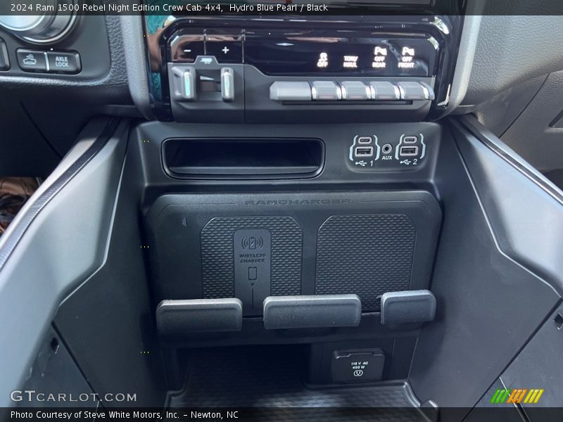 Hydro Blue Pearl / Black 2024 Ram 1500 Rebel Night Edition Crew Cab 4x4
