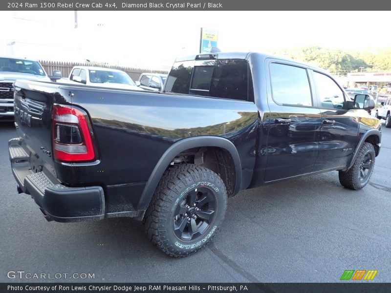 Diamond Black Crystal Pearl / Black 2024 Ram 1500 Rebel Crew Cab 4x4