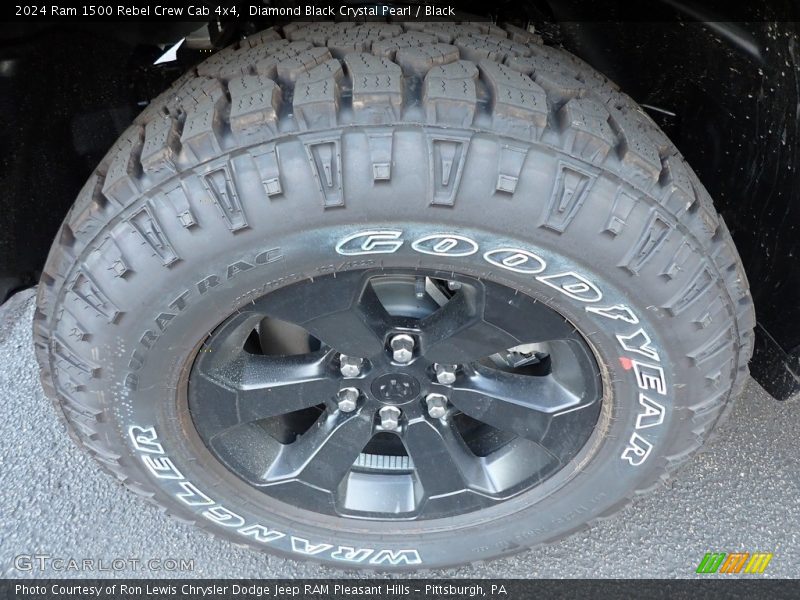 Diamond Black Crystal Pearl / Black 2024 Ram 1500 Rebel Crew Cab 4x4