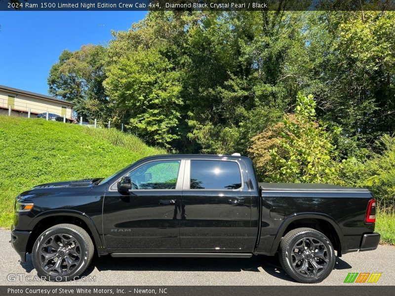  2024 1500 Limited Night Edition Crew Cab 4x4 Diamond Black Crystal Pearl