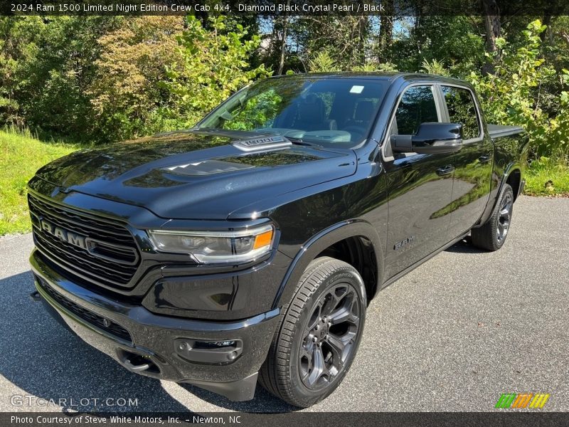 Diamond Black Crystal Pearl / Black 2024 Ram 1500 Limited Night Edition Crew Cab 4x4