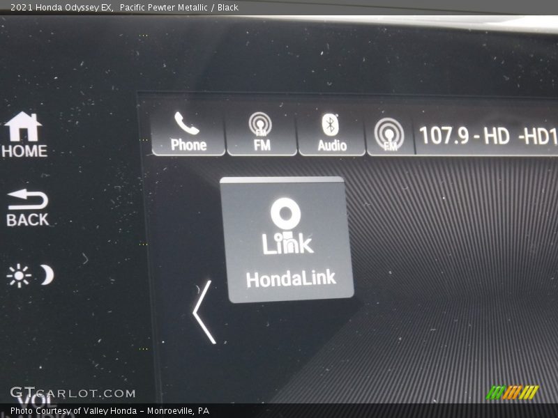 Pacific Pewter Metallic / Black 2021 Honda Odyssey EX