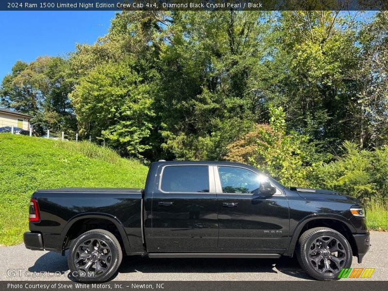  2024 1500 Limited Night Edition Crew Cab 4x4 Diamond Black Crystal Pearl