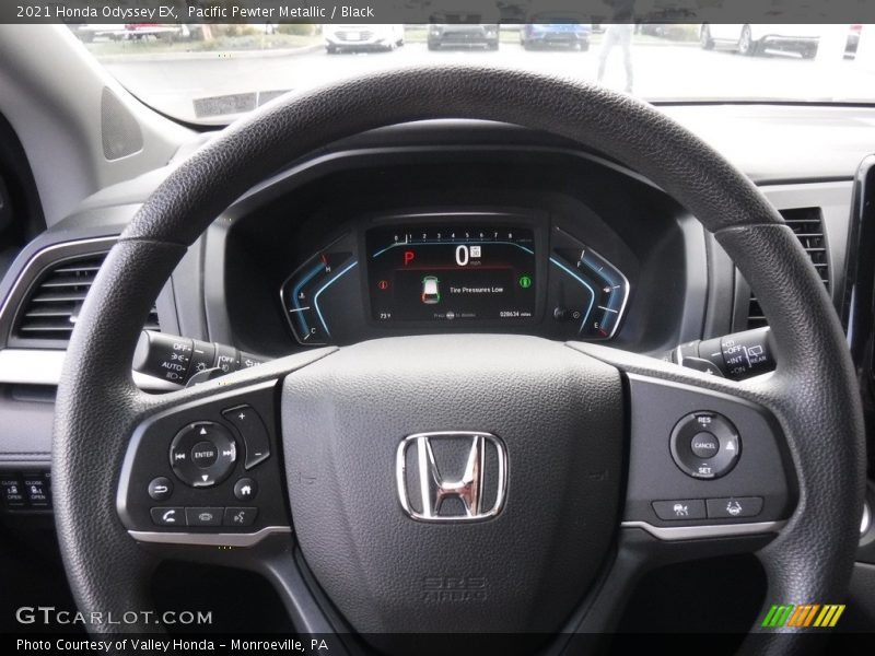 Pacific Pewter Metallic / Black 2021 Honda Odyssey EX