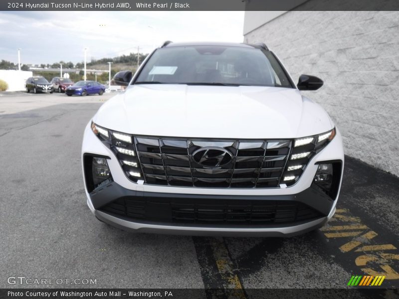 White Pearl / Black 2024 Hyundai Tucson N-Line Hybrid AWD