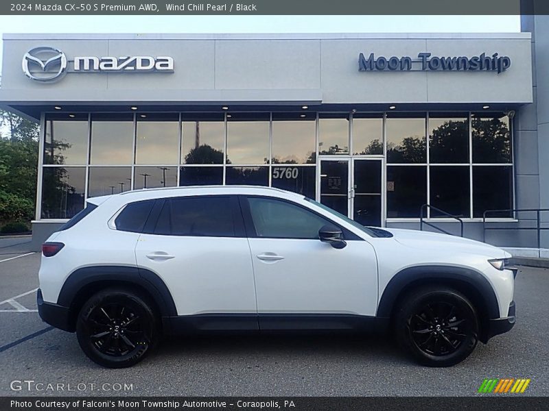 Wind Chill Pearl / Black 2024 Mazda CX-50 S Premium AWD