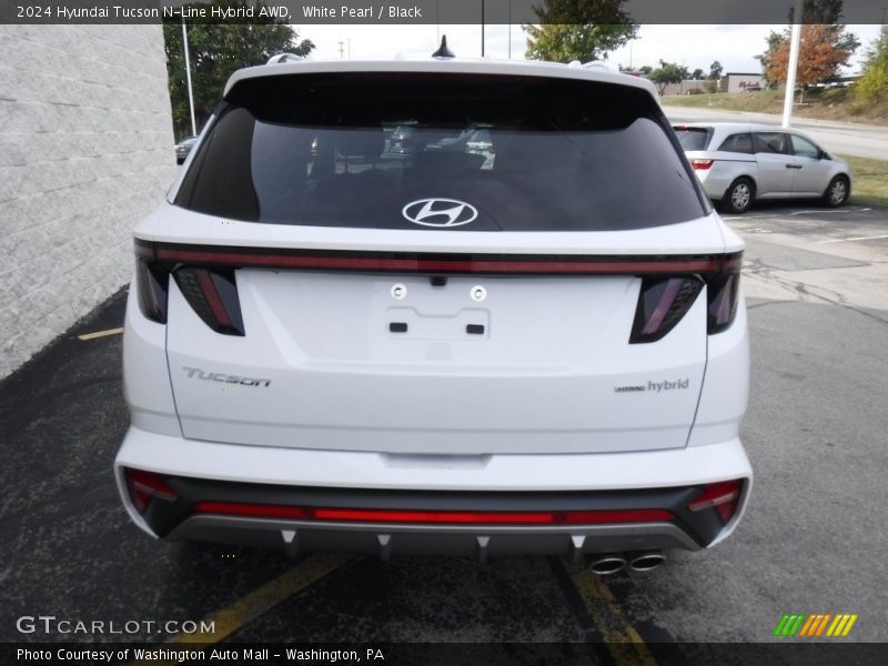 White Pearl / Black 2024 Hyundai Tucson N-Line Hybrid AWD