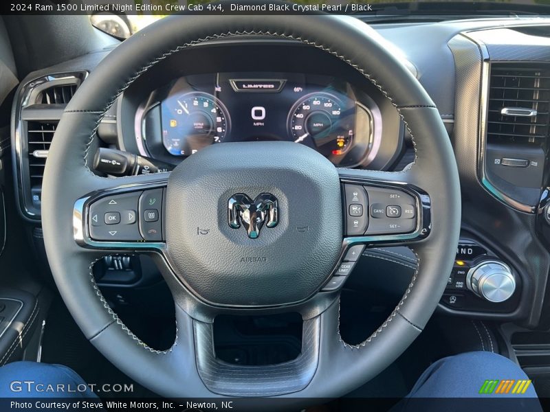  2024 1500 Limited Night Edition Crew Cab 4x4 Steering Wheel