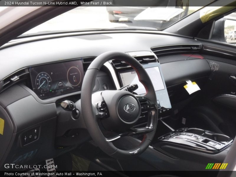 White Pearl / Black 2024 Hyundai Tucson N-Line Hybrid AWD