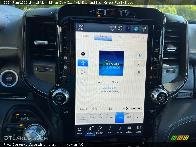 Controls of 2024 1500 Limited Night Edition Crew Cab 4x4