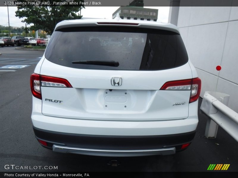 Platinum White Pearl / Black 2020 Honda Pilot EX AWD