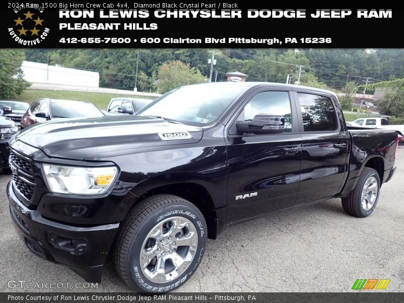 Diamond Black Crystal Pearl / Black 2024 Ram 1500 Big Horn Crew Cab 4x4