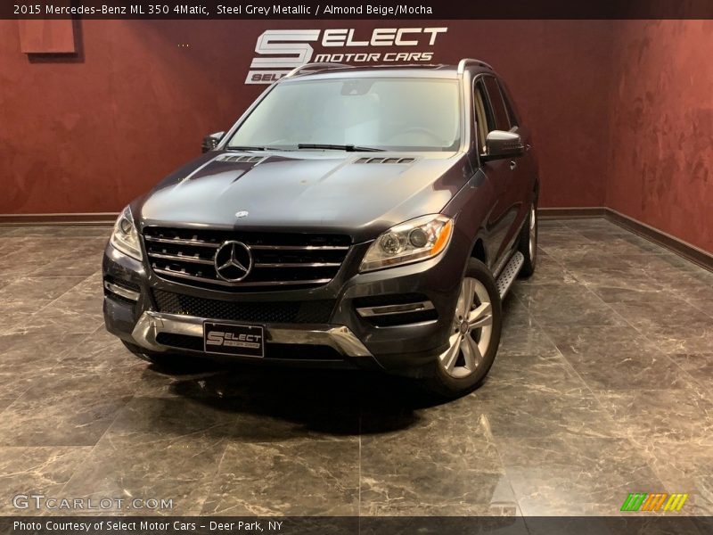 Steel Grey Metallic / Almond Beige/Mocha 2015 Mercedes-Benz ML 350 4Matic
