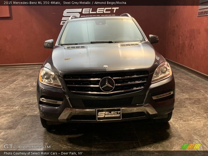 Steel Grey Metallic / Almond Beige/Mocha 2015 Mercedes-Benz ML 350 4Matic
