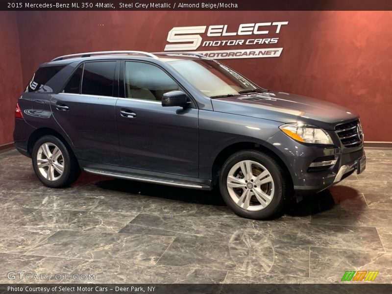Steel Grey Metallic / Almond Beige/Mocha 2015 Mercedes-Benz ML 350 4Matic