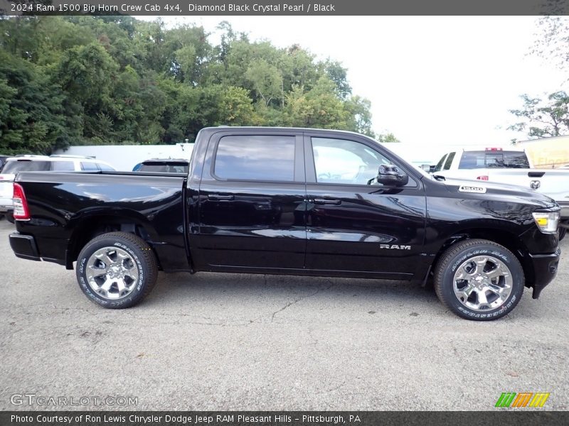Diamond Black Crystal Pearl / Black 2024 Ram 1500 Big Horn Crew Cab 4x4
