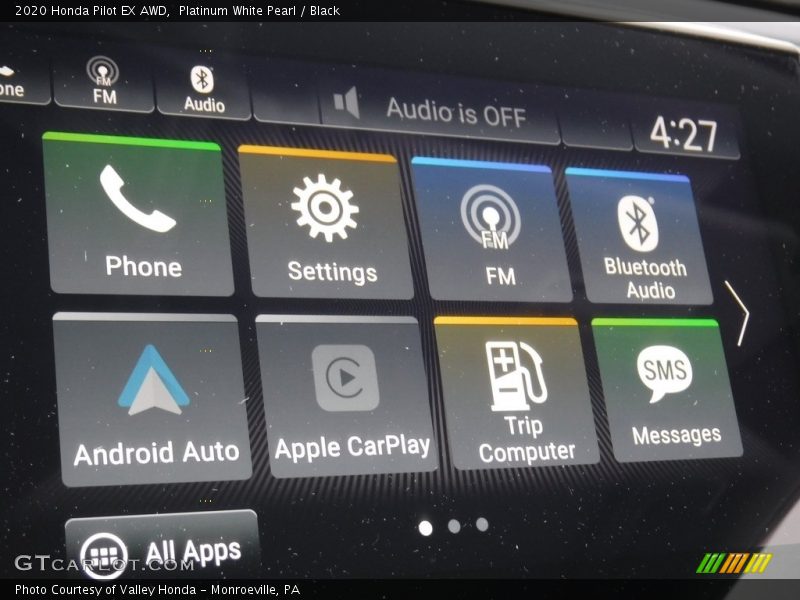 Controls of 2020 Pilot EX AWD