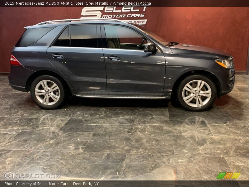 Steel Grey Metallic / Almond Beige/Mocha 2015 Mercedes-Benz ML 350 4Matic