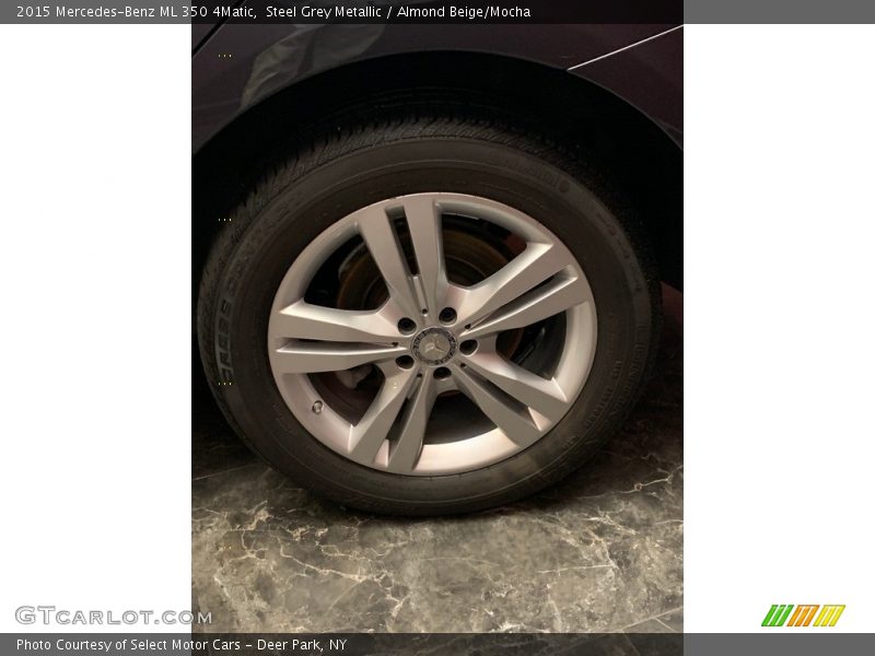 Steel Grey Metallic / Almond Beige/Mocha 2015 Mercedes-Benz ML 350 4Matic