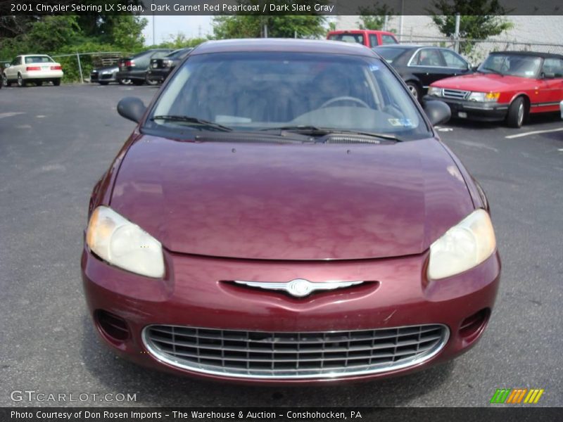 Dark Garnet Red Pearlcoat / Dark Slate Gray 2001 Chrysler Sebring LX Sedan