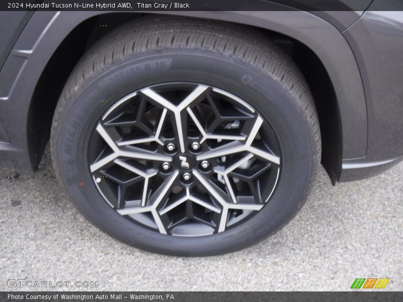 Titan Gray / Black 2024 Hyundai Tucson N-Line Hybrid AWD