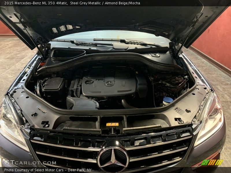 Steel Grey Metallic / Almond Beige/Mocha 2015 Mercedes-Benz ML 350 4Matic