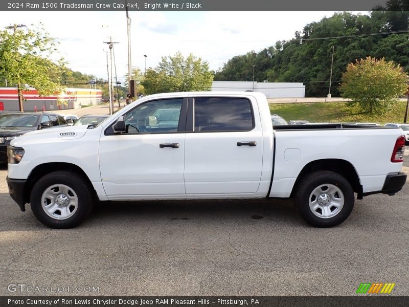 Bright White / Black 2024 Ram 1500 Tradesman Crew Cab 4x4