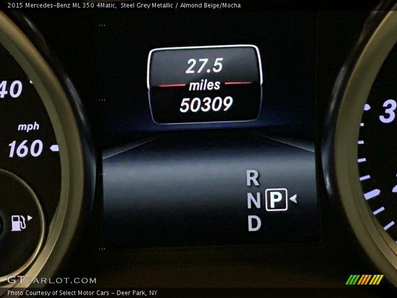 Steel Grey Metallic / Almond Beige/Mocha 2015 Mercedes-Benz ML 350 4Matic