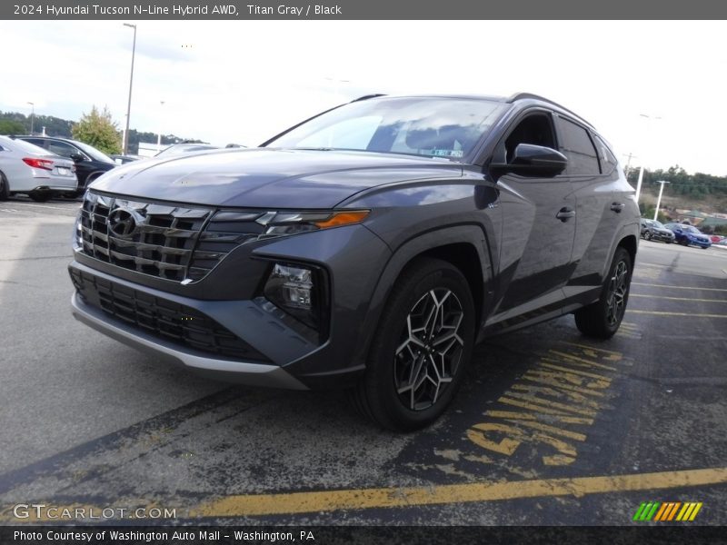 Titan Gray / Black 2024 Hyundai Tucson N-Line Hybrid AWD