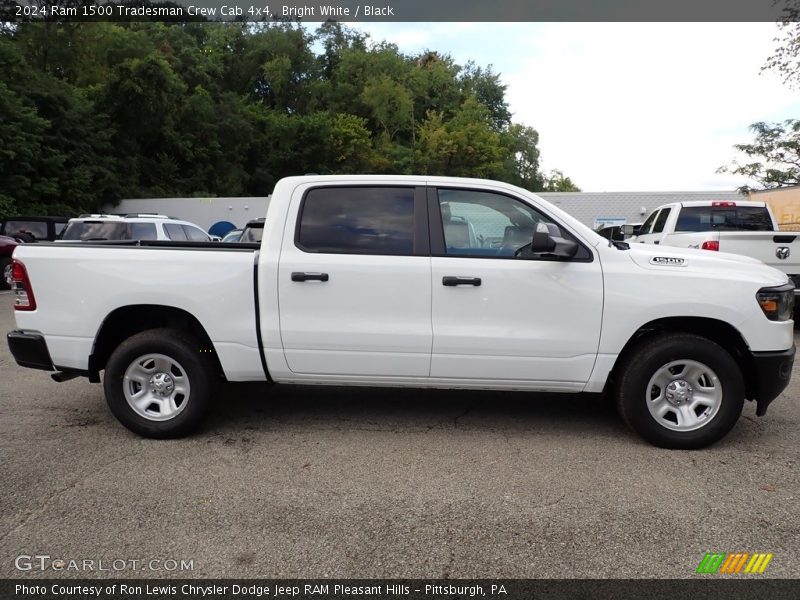 Bright White / Black 2024 Ram 1500 Tradesman Crew Cab 4x4