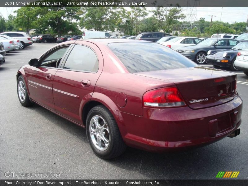 Dark Garnet Red Pearlcoat / Dark Slate Gray 2001 Chrysler Sebring LX Sedan