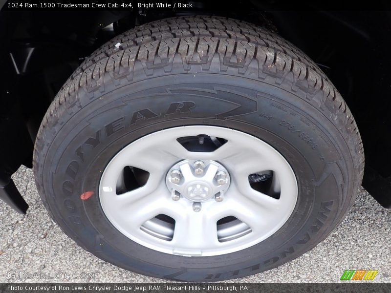 Bright White / Black 2024 Ram 1500 Tradesman Crew Cab 4x4