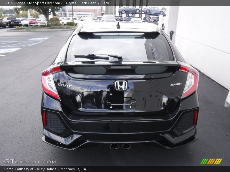 Crystal Black Pearl / Black 2019 Honda Civic Sport Hatchback