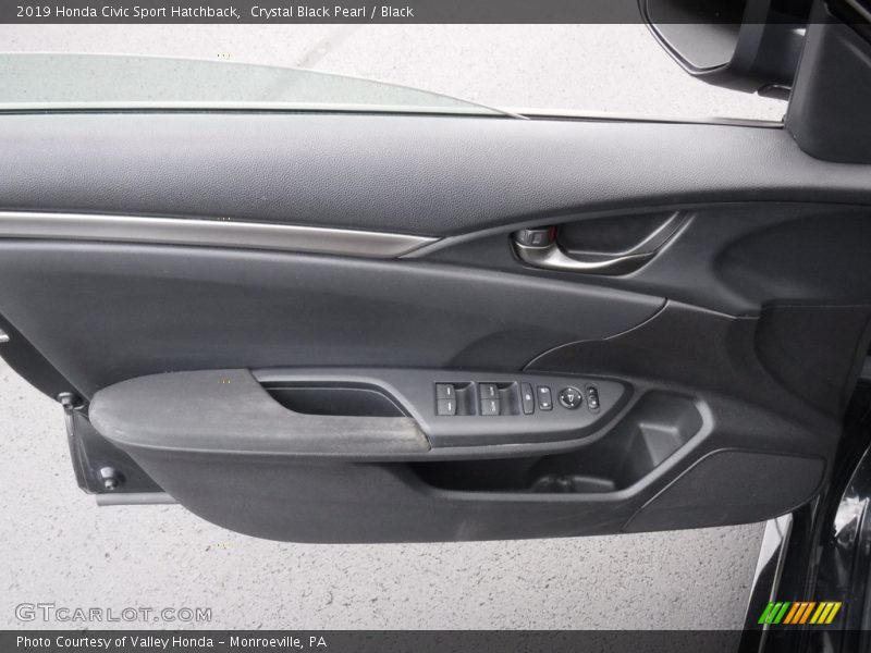 Crystal Black Pearl / Black 2019 Honda Civic Sport Hatchback