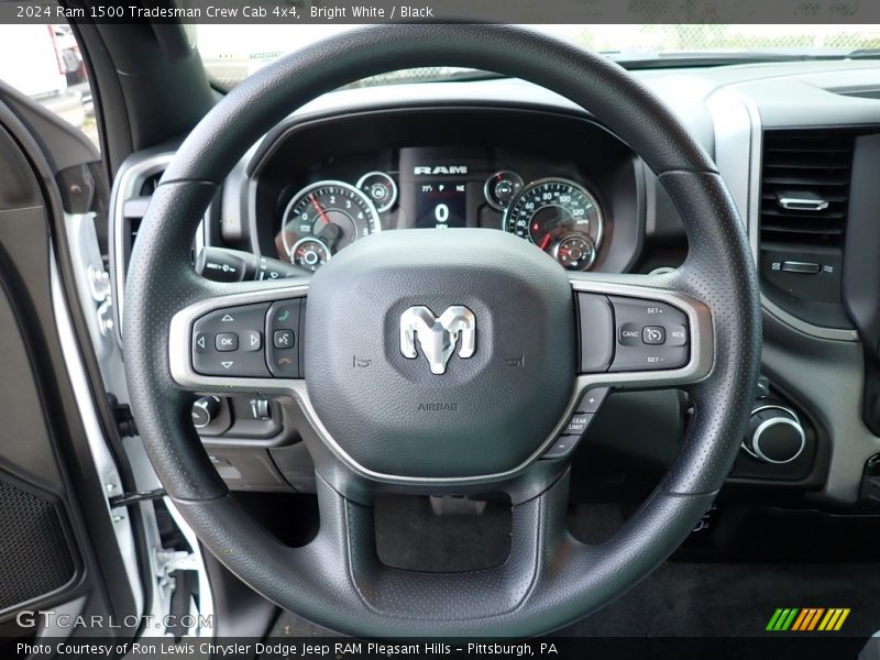 Bright White / Black 2024 Ram 1500 Tradesman Crew Cab 4x4