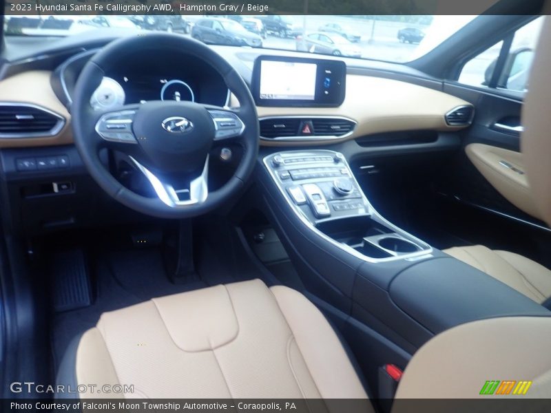  2023 Santa Fe Calligraphy AWD Beige Interior