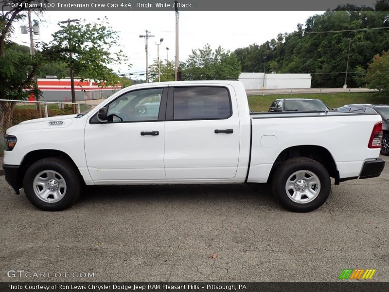 Bright White / Black 2024 Ram 1500 Tradesman Crew Cab 4x4