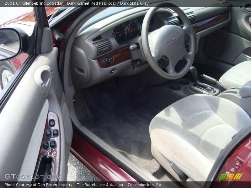 Dark Garnet Red Pearlcoat / Dark Slate Gray 2001 Chrysler Sebring LX Sedan